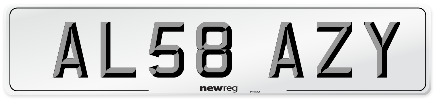 AL58 AZY Number Plate from New Reg